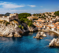 Image of the small town on the adriatic sea